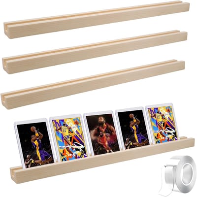 Kaarthouders Set - Verzameldisplays - Kaarten Tonen - Houten Materiaal - 378 x 3 x 17 cm
