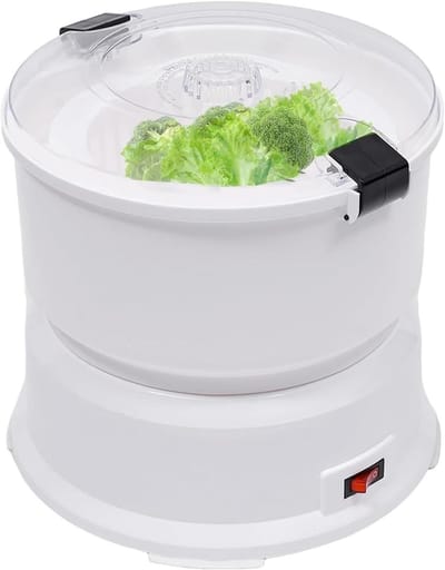 Automatische Aardappelschilmachine - Elektrische Schiller - Snel Groenten Schillen - 2-in-1 Functie - 1 kg Capaciteit - Wit