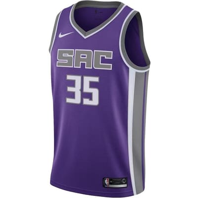 Nike NBA Team Limited Swingman Fan Versie Bedrukt Basketbalvest Heren Tops Paars 864507-519 M gray