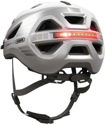 Fietshelm ABUS URBAN-I 4.0 LR signal silver S - 51-55 cm - zilver - Geschikt voor gebruik op elektrische fietsen - stadsfietsen - 240 g