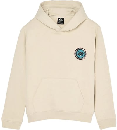 Sweatshirt met capuchon met bedrukte motieven op de borst en achterkant kind Quiksilver Graphic