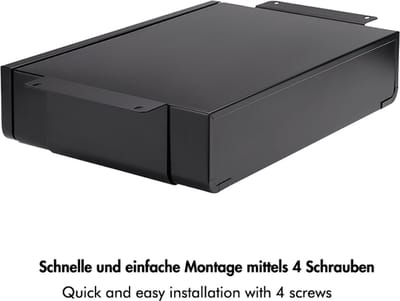LOGILINK Professional Lade voor onder het bureau, tot 5 kg, montage onder het bureau, zwart