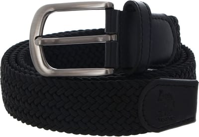 U.S. POLO ASSN. Riem Hitchcock Elastic Belt W95 Black Zwart