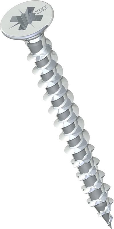 HECO TOPIX-Plus spaanplaatschroef 2,5x10mm - platkop - verzinkt - voldraad - PZD 1 - 60001 (Per 200 stuks)