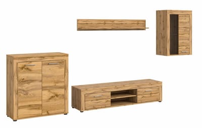 Jam woonkamercombinatie Wotan Oak NB - 35x330x169cm