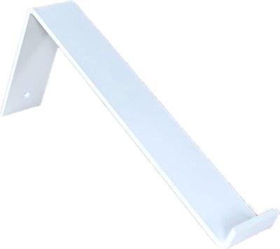 Steun L-vorm - Wandsteun Plankdrager - Planken Ophangen - Zware Kwaliteit - 25 cm - Mat Wit