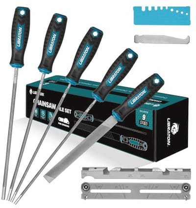 Kettingzaag Vijl Set met Ergonomische Grip - 5/32", 3/16" & 7/32" maten - Complete Slijpgereedschappen