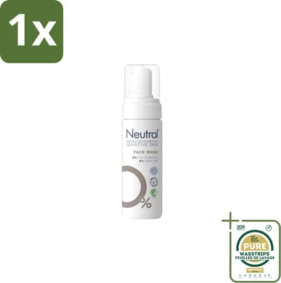 1 x Neutral – Gezichtsreiniging – Face Wash 0% Parfumvrij – 150 ml- Gevoelige Huid - Gezichtsreiniger - Milde Reiniging - Glycerine - Crème Verwijderen