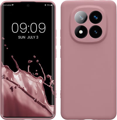 kwmobile telefoonhoesje geschikt voor Xiaomi Redmi Note 14 Pro+ 5G / Redmi Note 14 Pro Plus 5G - Hoesje voor smartphone - Precisie camera uitsnede - In mat oudroze