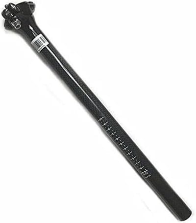 Fiets Zadelpen - Carbon Onderdeel - Fietsen Onderhoud - Verstelbare Hoek - 28.6-400 mm - Glanzend