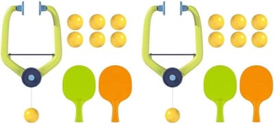 Tafeltennis Trainer - Pingpong Oefen Set - Thuis Trainen - Verstelbare Bal Hoogte - 20x6x26 cm - Groen
