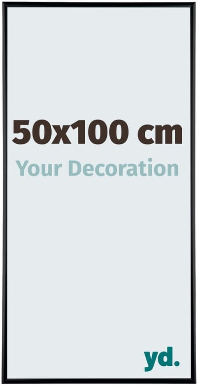 Your Decoration - Fotolijst 50x100 cm - Aluminium - Zwart Mat - Kent