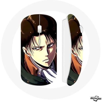 Levi Ackerman Manga-aanval op Titan draadloze muis