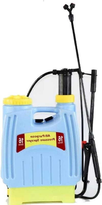 Drukspuit Rugzak - Knapzak sproeier - Tuinonderhoud - Handmatige luchtdruk - 16 liter - Blauw