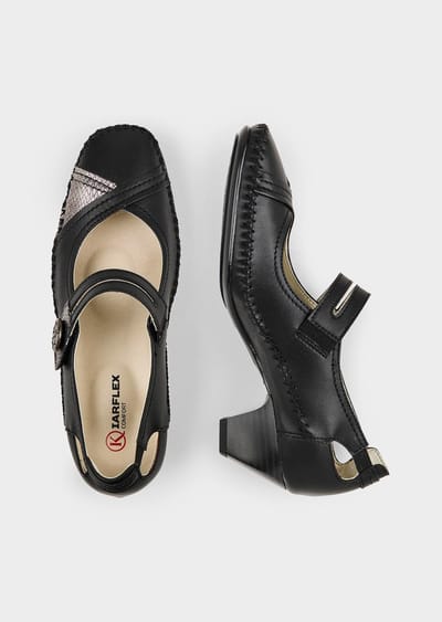 Elegante pumps met gespje - zwart - Gr. 37 van Goldner Fashion