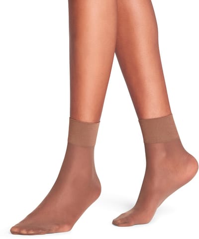 FALKE Pure Matt transparant materiaal sheer 20 DEN sokken dames bruin - maat 35-38