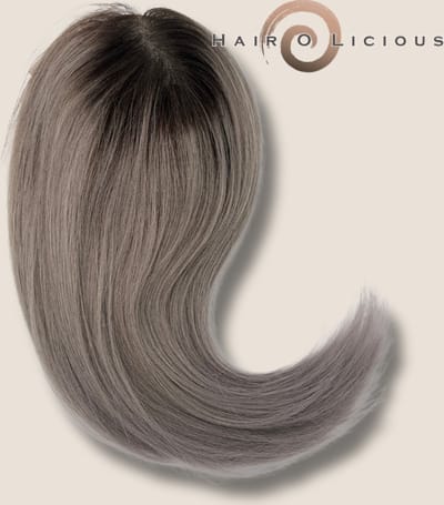 Top Secret Natural Hair Line (25cm) | Silver Dark Rooted