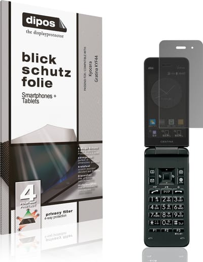 dipos – Matte Privacy Screenprotector geschikt voor Kyocera Gratina KYF44 | Anti-Spy Beschermfolie