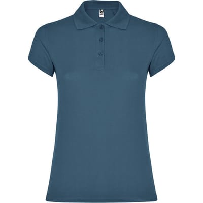 Roly Dames/Dames Ster Poloshirt (Storm Blauw)