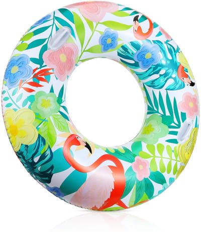 Dailygoods - Pool Floats voor Volwassenen - Opblaasbare Flamingo Zwemband