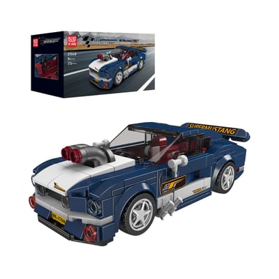 Mold King Speed ​​Champion Mustang 1967 Supercar 27048 Bouwset Speelgoed Collectible Model Auto Blok Kinderen Gift 8+(376 stuks)