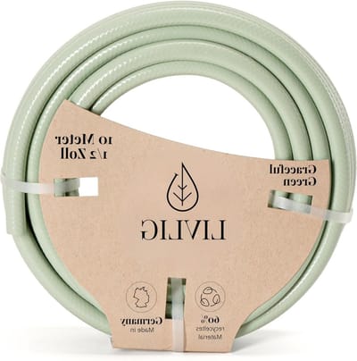 Tuinslang 10m 1-2 inch waterslang Made in Germany - gerecycled materiaal - vormvast - groen