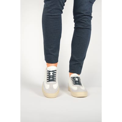 Blackstone SLATE HARPER PERF - DG518 White Blue - Sneaker (low) - Heren - White - Maat: 40