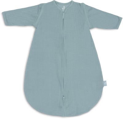 Jollein Newborn Slaapzak Zomer Met Afritsbare Mouw 60cm - Rond - Ajour Sea Green- Zomerslaapzak