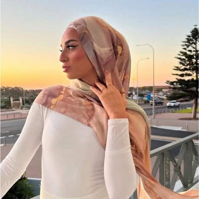 Prints Hijab Katoenen Sjaal Ademend Zacht Lang Modieus Sjaals Hoofddoek Moslim Hijabs Sjaal Ramadan One Size brown