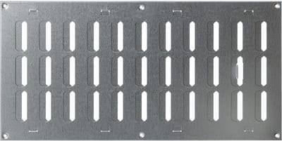 Verzinkt Rechthoekig Metalen Ventilatie Rooster 400x200mm met Vergrendelbare Lamellen