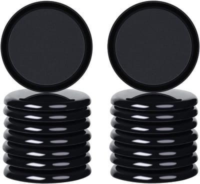 Teflon Meubelglijders voor Tapijt - Zwart - 89mm - 16 Stuks