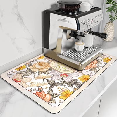 Koffiemachinemat 40 x 60 cm | Antislip Onderlegger | Absorberende Droogmat voor Keukenwerkbladen | Servies en Koffiezetapparaat