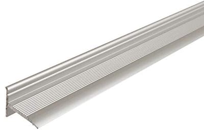 Zelfklevend Sockelprofil voor Wand- en Deurafsluitingen - Ideaal voor Renovaties - Breedte 18,4 mm, 100 cm, Zilver