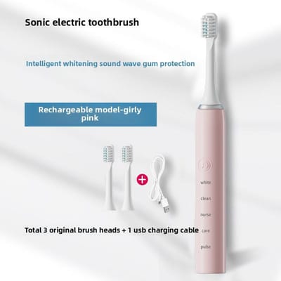 Elektrische Tandenborstel Volwassen Sonic Scrubber Draadloos Opladen Scrubber Cadeaus Elektrische Tandenborstel