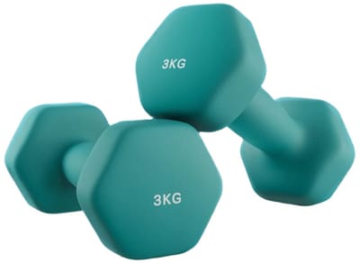 2 Set Dumbbells - Vrije gewichten - Krachttraining - Duurzaam gietijzer - 20 cm x 9 cm