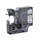 DYMO S0718210 / 18483 IND Rhino tape permanent polyester zwart op wit 12mm (huismerk)
