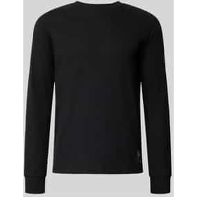 Tom Tailor Denim - Shirt met lange mouwen en wafelstructuur - Maat XXL - Black