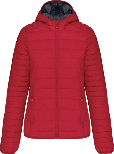Kariban Ladies' lightweight hooded padded jacket K6111 - Red - M