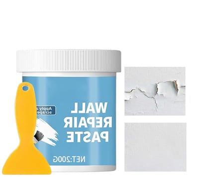 Wandreparatiepasta - Muurvuller Gaten - Muren Herstellen - Vezel Anti-scheur - 200 g - Wit