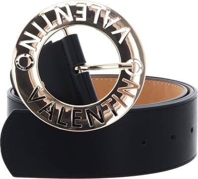 VALENTINO Riem Hampton Pin Buckle Belt W105 Nero / Oro Zwart