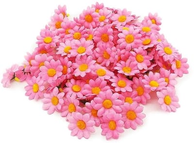 - Kunstbloemen - 100 Stuks - Perfect voor Decoratie - Roze - DIY Craft - Geschikt voor Feesten - Binnen en Buiten
