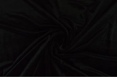 Onlinestoffenwinkel.nl Stretch fluweel - Zwarte velvet stof per meter - 165cm breed