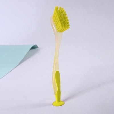 Multifunctionele kleurrijke verticale schoonmaakborstel, afwasborstel voor in de keuken, afwasborstel voor in de gootsteen, schoonmaakborstel voor in de gootsteen
