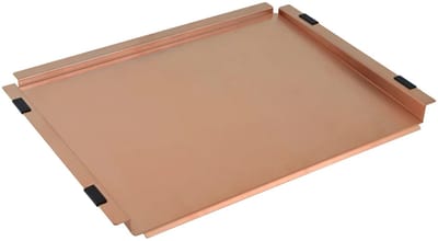 Pure.Sink Comfort koperen mobiele afdruipschaal afdruipplaat 430x325mm voor spoelbak PEXTRAY-62