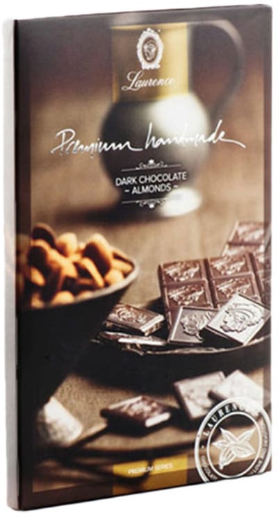 Pure chocolade met amandelen Laurence, 80 g