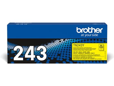 Toner Brother TN-243Y, printcapaciteit ca. 1000 pagina's, geel