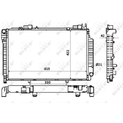Radiator, motorkoeling NRF 58350