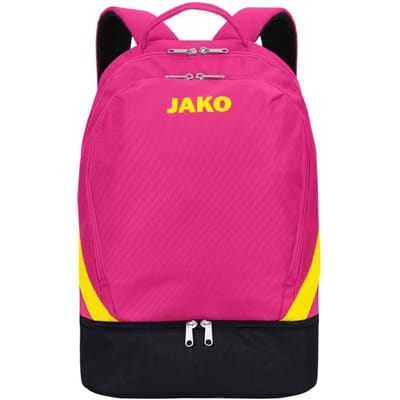 Jako Iconic Rugzak - Roze / Zwart / Fluogeel | Maat: UNI