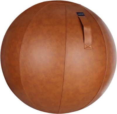 Fitness Bal - Zitbal Balanceren - Actief Zitten - Ergonomische Houding - 76 cm - Oranje