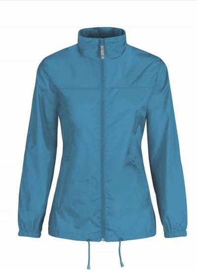 Dames regenkleding - Sirocco windjas/regenjas in het aquablauw - volwassenen XS (34) aqua